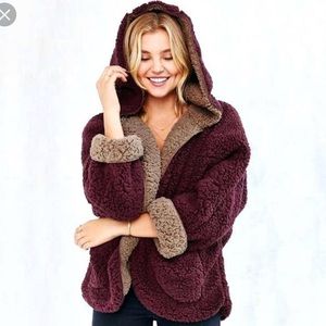 Sherpa Teddy Jacket Reversible Oversized